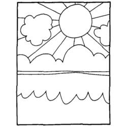 Coloring page: Sun (Nature) #158112 - Free Printable Coloring Pages
