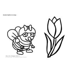 Coloring page: Tulip (Nature) #161620 - Printable coloring pages