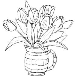 Coloring page: Tulip (Nature) #161653 - Printable coloring pages