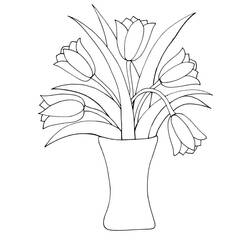 Coloring page: Tulip (Nature) #161654 - Printable coloring pages