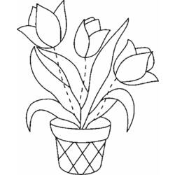 Coloring page: Tulip (Nature) #161656 - Free Printable Coloring Pages