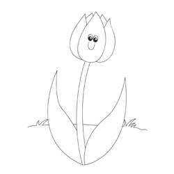 Coloring page: Tulip (Nature) #161686 - Free Printable Coloring Pages