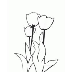 Coloring page: Tulip (Nature) #161707 - Free Printable Coloring Pages