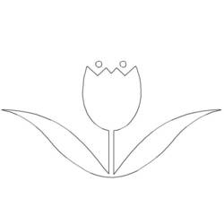 Coloring page: Tulip (Nature) #161722 - Free Printable Coloring Pages