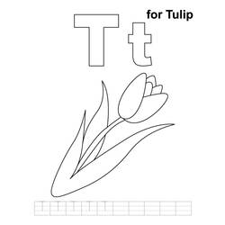 Coloring page: Tulip (Nature) #161725 - Free Printable Coloring Pages