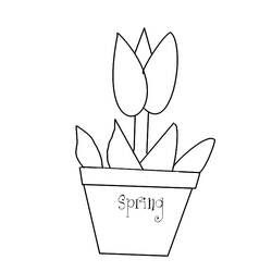 Coloring page: Tulip (Nature) #161734 - Free Printable Coloring Pages