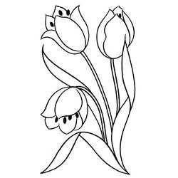 Coloring page: Tulip (Nature) #161748 - Printable coloring pages