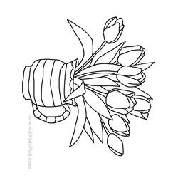 Coloring page: Tulip (Nature) #161774 - Free Printable Coloring Pages