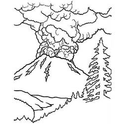 Coloring page: Volcano (Nature) #166570 - Printable coloring pages