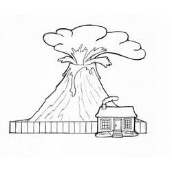 Coloring page: Volcano (Nature) #166574 - Printable coloring pages