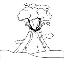 Coloring page: Volcano (Nature) #166575 - Printable coloring pages