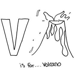 Coloring page: Volcano (Nature) #166590 - Printable coloring pages