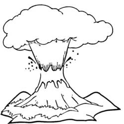 Coloring page: Volcano (Nature) #166601 - Free Printable Coloring Pages