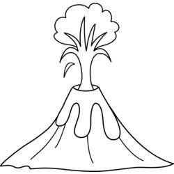 Coloring page: Volcano (Nature) #166605 - Printable coloring pages
