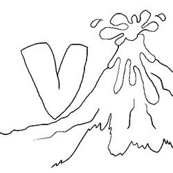 Coloring page: Volcano (Nature) #166618 - Printable coloring pages