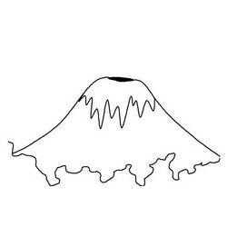 Coloring page: Volcano (Nature) #166622 - Printable coloring pages