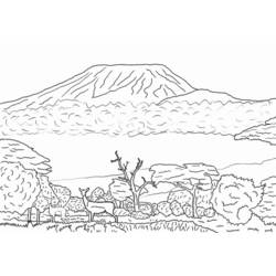 Coloring page: Volcano (Nature) #166623 - Free Printable Coloring Pages