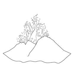 Coloring page: Volcano (Nature) #166637 - Free Printable Coloring Pages