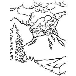 Coloring page: Volcano (Nature) #166641 - Free Printable Coloring Pages