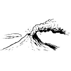 Coloring page: Volcano (Nature) #166655 - Printable coloring pages