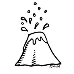 Coloring page: Volcano (Nature) #166691 - Printable coloring pages