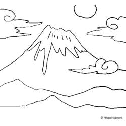 Coloring page: Volcano (Nature) #166764 - Printable coloring pages