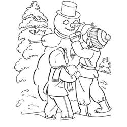 Coloring page: Winter season (Nature) #164389 - Free Printable Coloring Pages