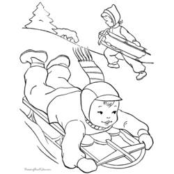 Coloring page: Winter season (Nature) #164413 - Free Printable Coloring Pages