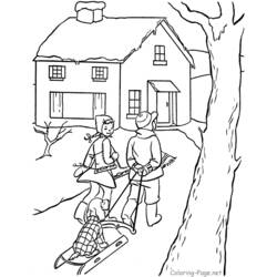 Coloring page: Winter season (Nature) #164424 - Free Printable Coloring Pages