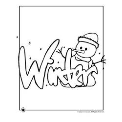Coloring page: Winter season (Nature) #164433 - Free Printable Coloring Pages
