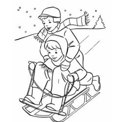 Coloring page: Winter season (Nature) #164440 - Free Printable Coloring Pages