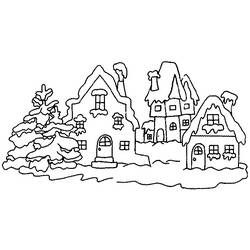 Coloring page: Winter season (Nature) #164442 - Free Printable Coloring Pages