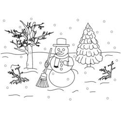 Coloring page: Winter season (Nature) #164453 - Free Printable Coloring Pages
