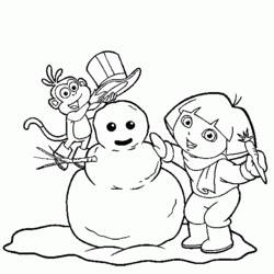 Coloring page: Winter season (Nature) #164474 - Free Printable Coloring Pages