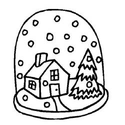 Coloring page: Winter season (Nature) #164481 - Free Printable Coloring Pages