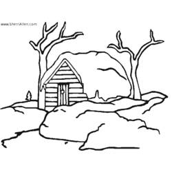 Coloring page: Winter season (Nature) #164533 - Free Printable Coloring Pages