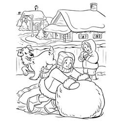 Coloring page: Winter season (Nature) #164542 - Free Printable Coloring Pages