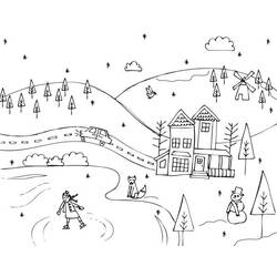 Coloring page: Winter season (Nature) #164566 - Free Printable Coloring Pages