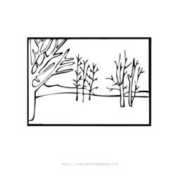 Coloring page: Winter season (Nature) #164602 - Free Printable Coloring Pages