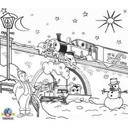 Coloring page: Winter season (Nature) #164612 - Free Printable Coloring Pages