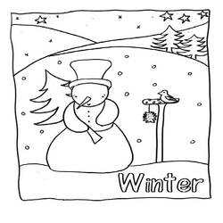 Coloring page: Winter season (Nature) #164641 - Free Printable Coloring Pages