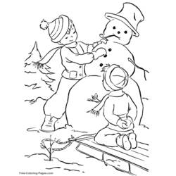 Coloring page: Winter season (Nature) #164651 - Free Printable Coloring Pages