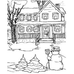 Coloring page: Winter season (Nature) #164655 - Free Printable Coloring Pages