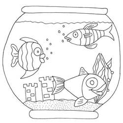 Aquarium (Objects) coloring page #184545 to print and color
