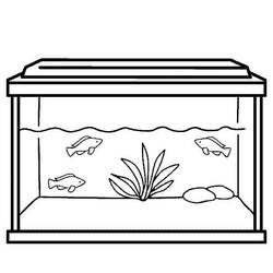 Aquarium (Objects) coloring page #184549 to print and color