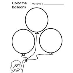 Coloring page: Balloon (Objects) #169612 - Printable coloring pages