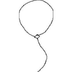 Coloring page: Balloon (Objects) #169689 - Printable coloring pages