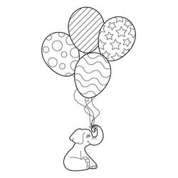 Coloring page: Balloon (Objects) #184807 - Free Printable Coloring Pages