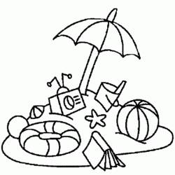 Coloring page: Beach ball (Objects) #168919 - Printable coloring pages