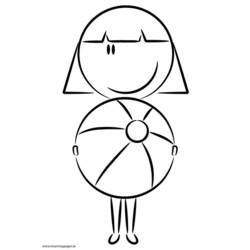 Coloring page: Beach ball (Objects) #169203 - Printable coloring pages